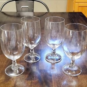 🔥 SOLD Set of 4 Pedestal ice tea/water glasses